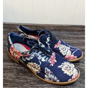 Gap Printed Structured Oxford Floral Navy Women's US Size 8